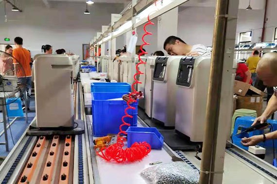 Several production lines are standardized and process-oriented,produce 5000-6000 units per month.